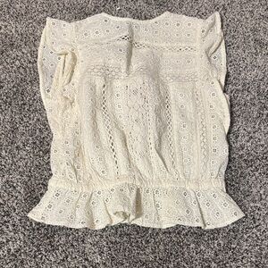 Abercrombie & Fitch Cream Lace Blouse